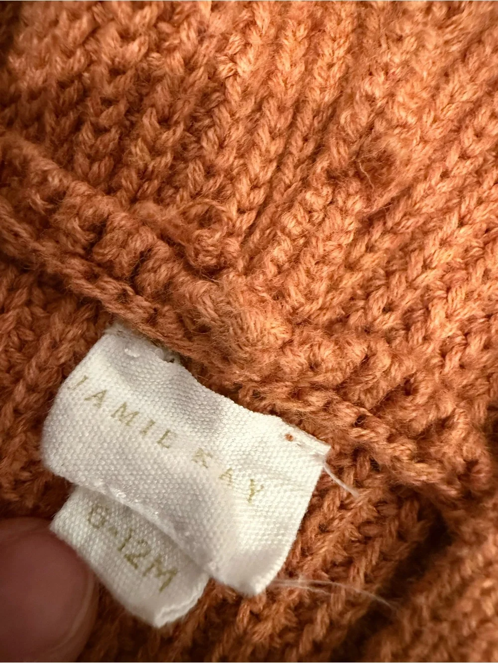 Jamie Kay Rust Knit Hooded One-Piece